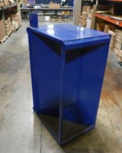 BODY,AUX HOPPER,1-LN,400# CAP PAINTED BLUE